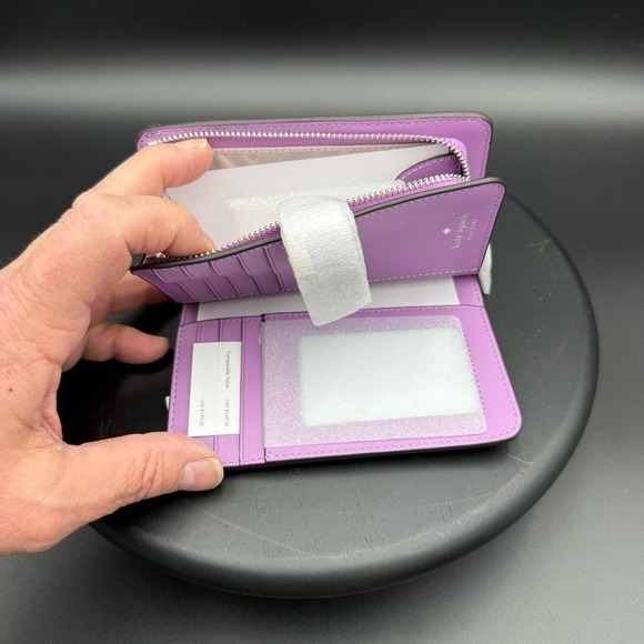 Kate Spade Lena Medium Bifold Wallet in Wisteria - Picture 5 of 9